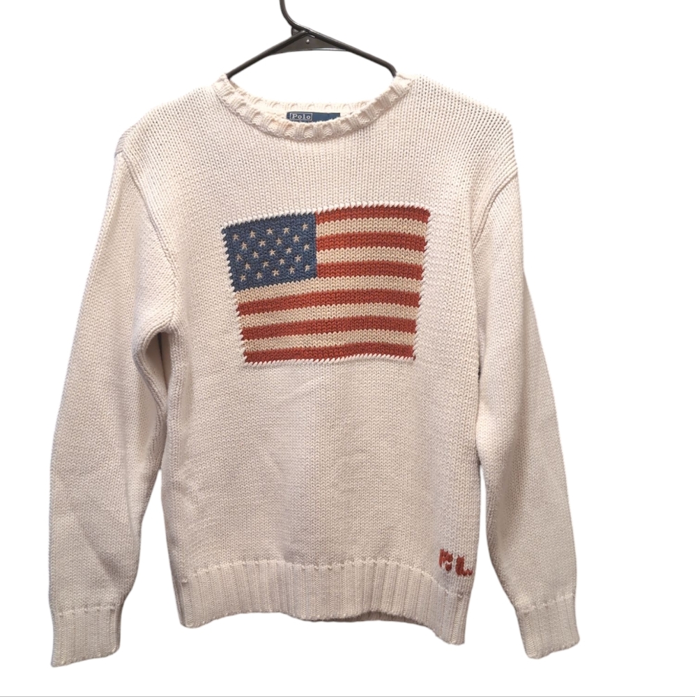 Polo Ralph Lauren Sweater with American Flag Design